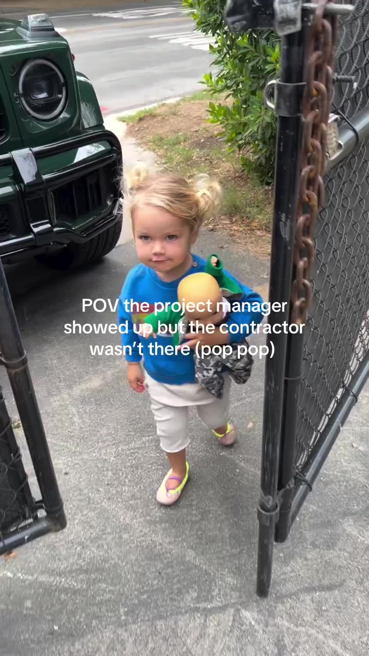 she takes her role as construction supervisor very seriously