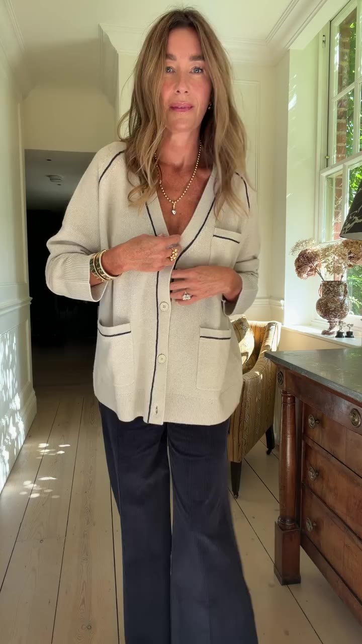 As worn by Wiggy. The Collegiate Cardigan – a little preppy, a little…