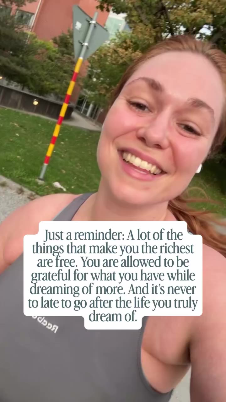 Just a reminder: A lot of the things that make you the richest are free. You…