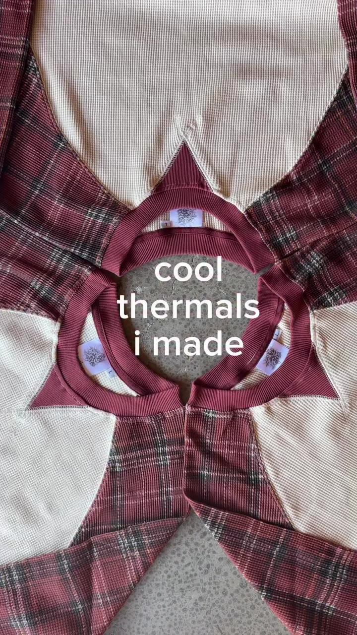 red plaid thermals now available for preorder #vintage #fashioninspo #plaid…