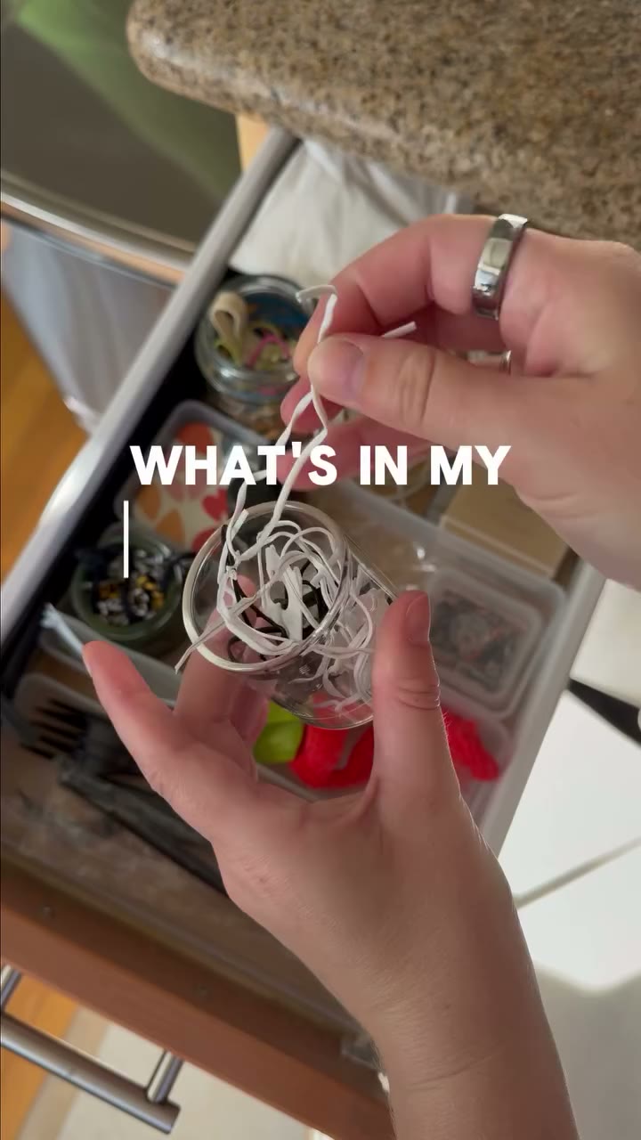 My junk drawer isn’t actually junk 🗑️➡️♻️👀 Twist ties, takeout cutlery…
