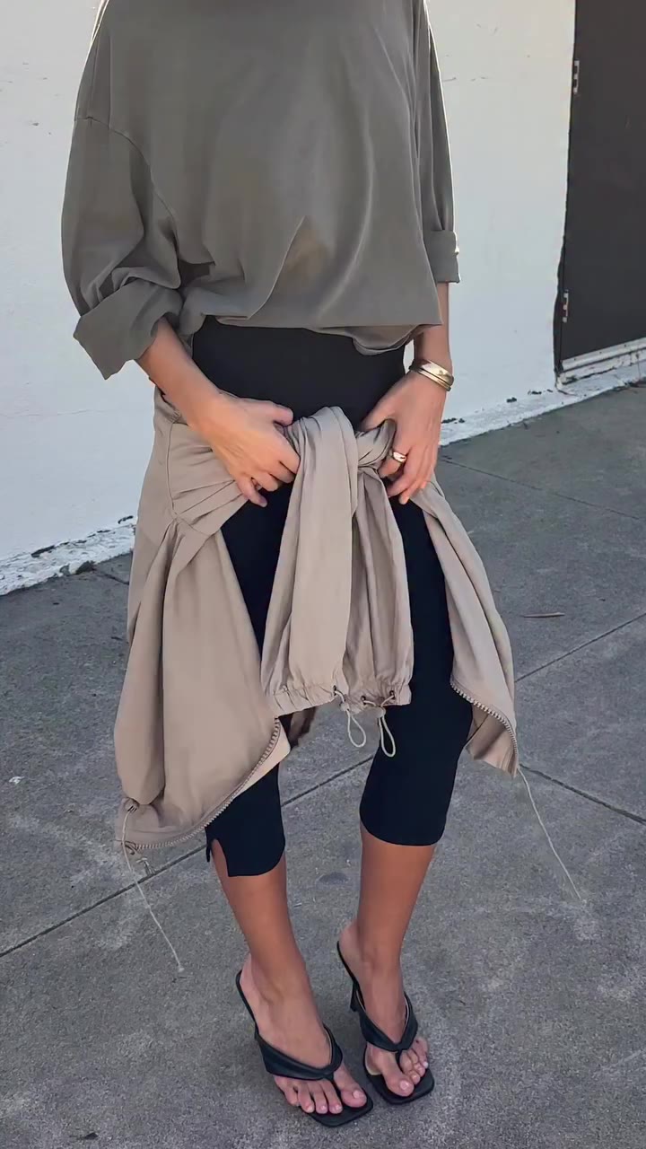 Light Fall Layers ft our best selling Capri and Boxy Crew Long Sleeve.