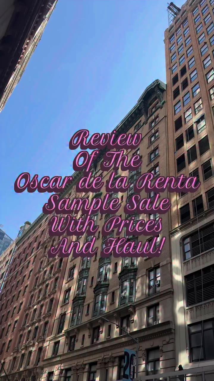Always love the @oscardelarenta sample sale but it also always scares me 😅😅…