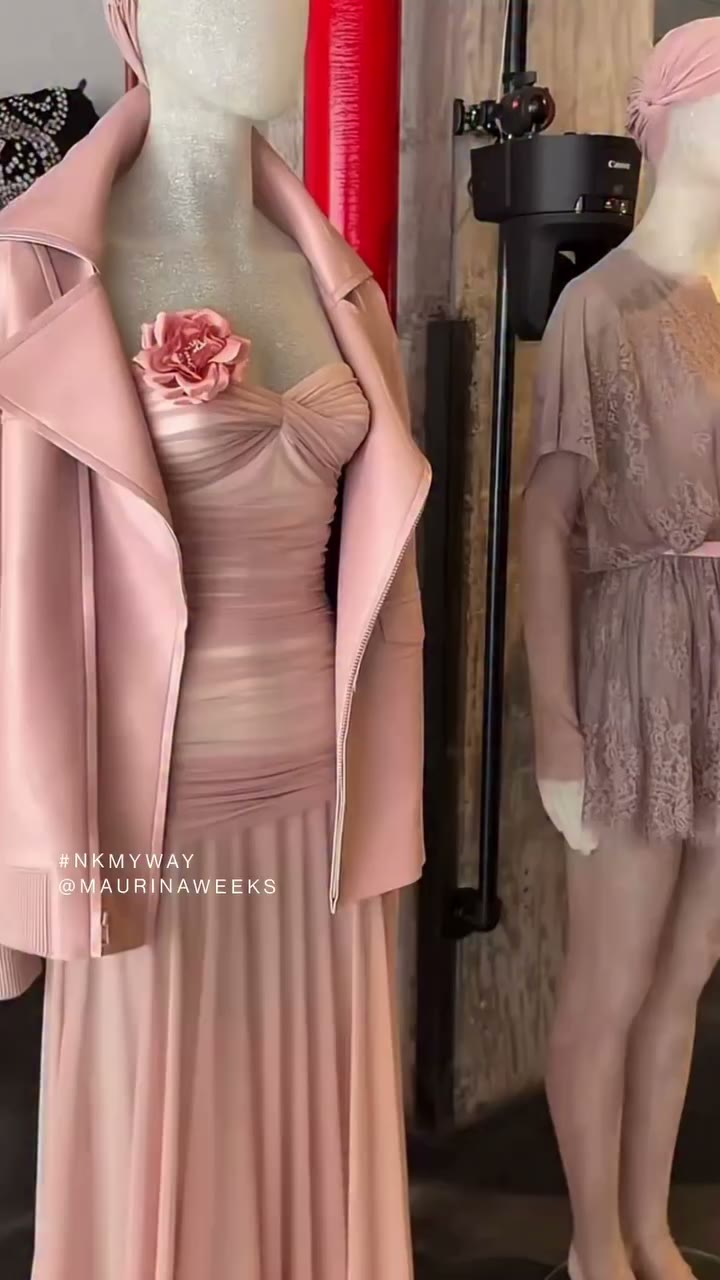 Mixing textures for Spring 2027 @maurinaweeks #NKMYWAY Email us at…