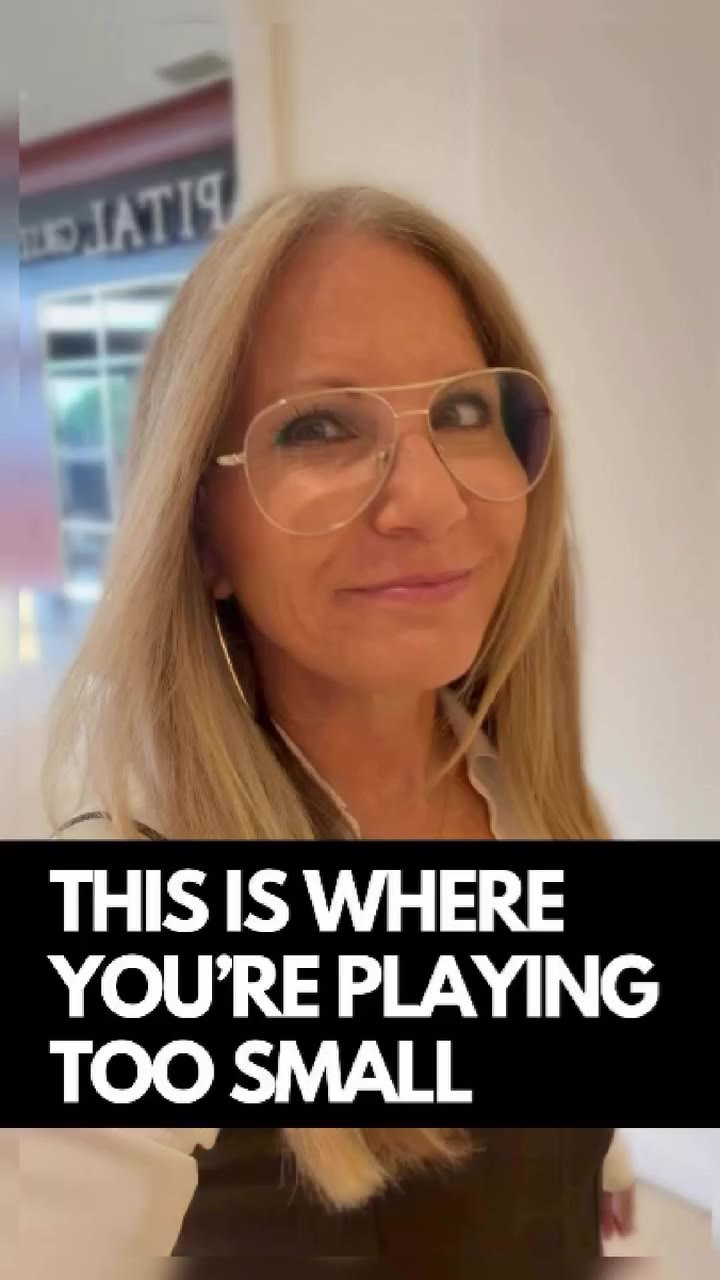 You might be playing smaller than you realize… And it’s not your goals, your…