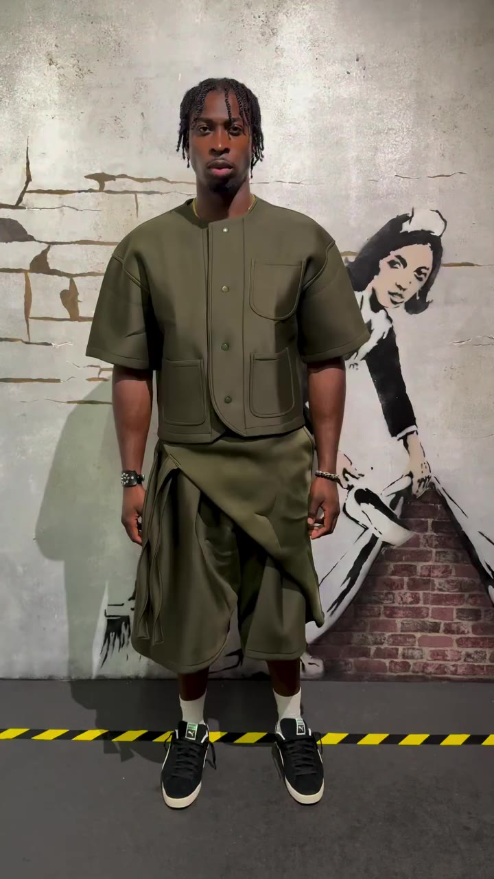 Sakiido final look for Keem Studios Runway #nyfw