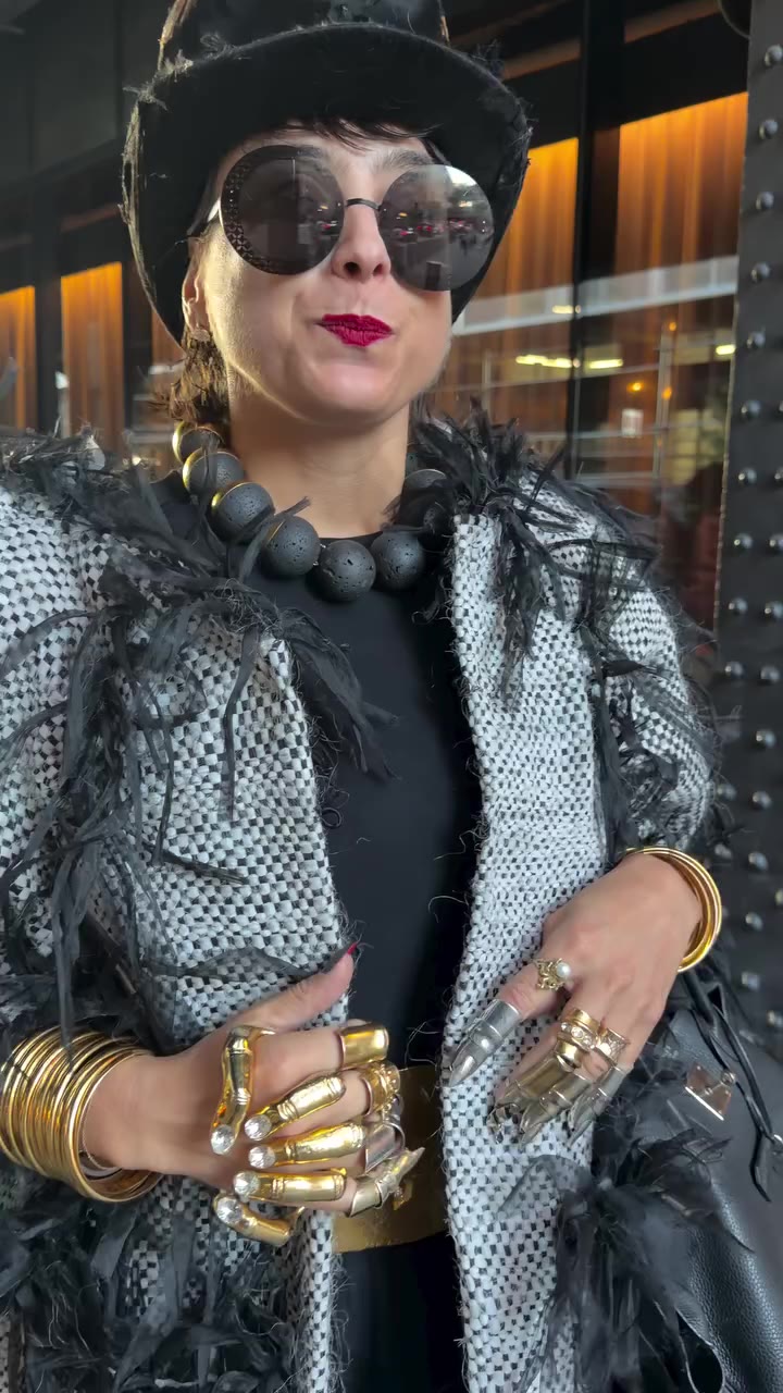 Outside the Thom Browne Fashion Show… spotted the amazing Katherine Zarella…
