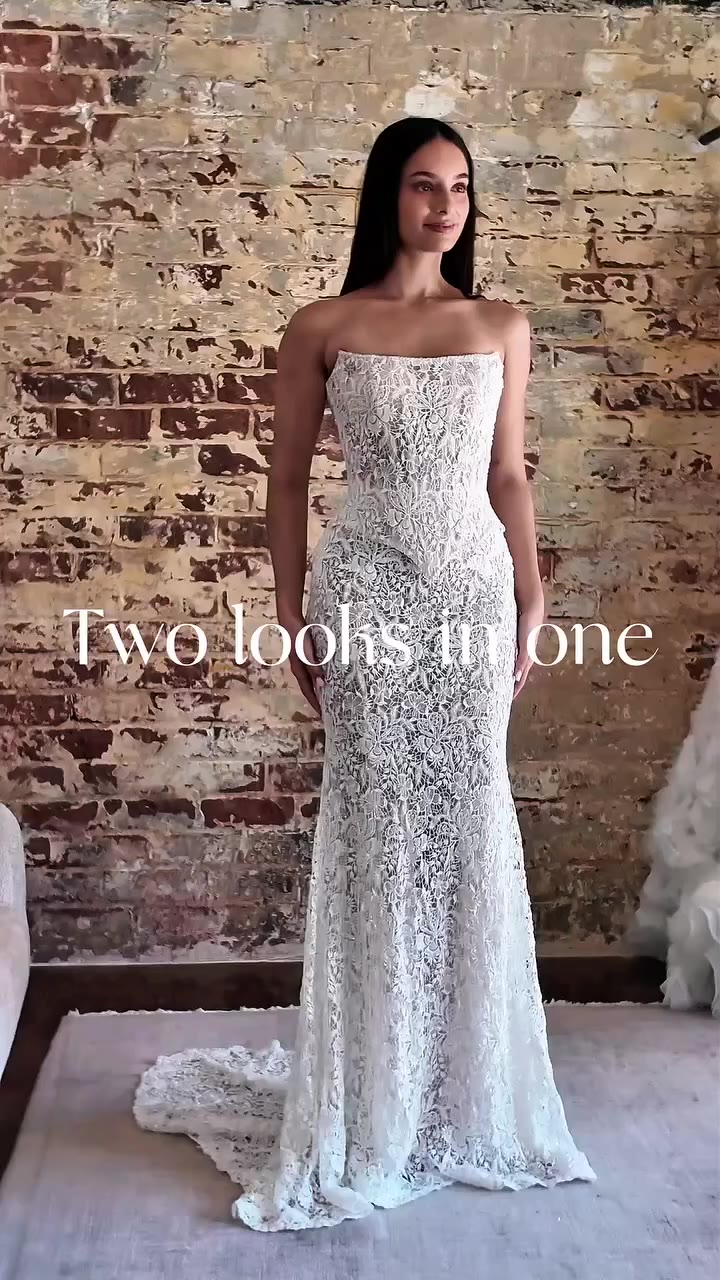 Two looks, one gown… so which way would you style it? Would you keep it…