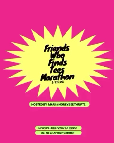 Join us this Sunday September 20th for a Tshirt marathon! Hosted by…