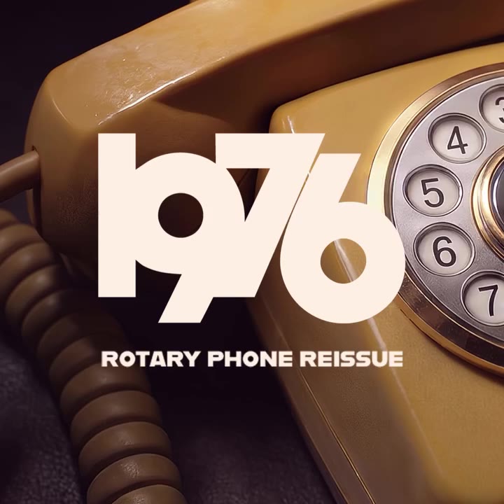 1976 Rotary Phone Dial Reissue 電話の回転ダイヤルを思わせる立体的な文字盤。70年代のレトロなガジェット感を腕元に。本日予約開始…