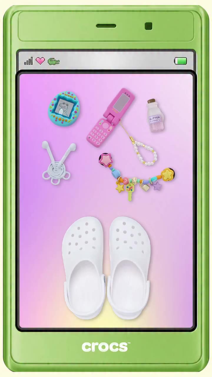 Feels like unlocking a 2000s time capsule 📱💗 Classic Clog included #Crocs…