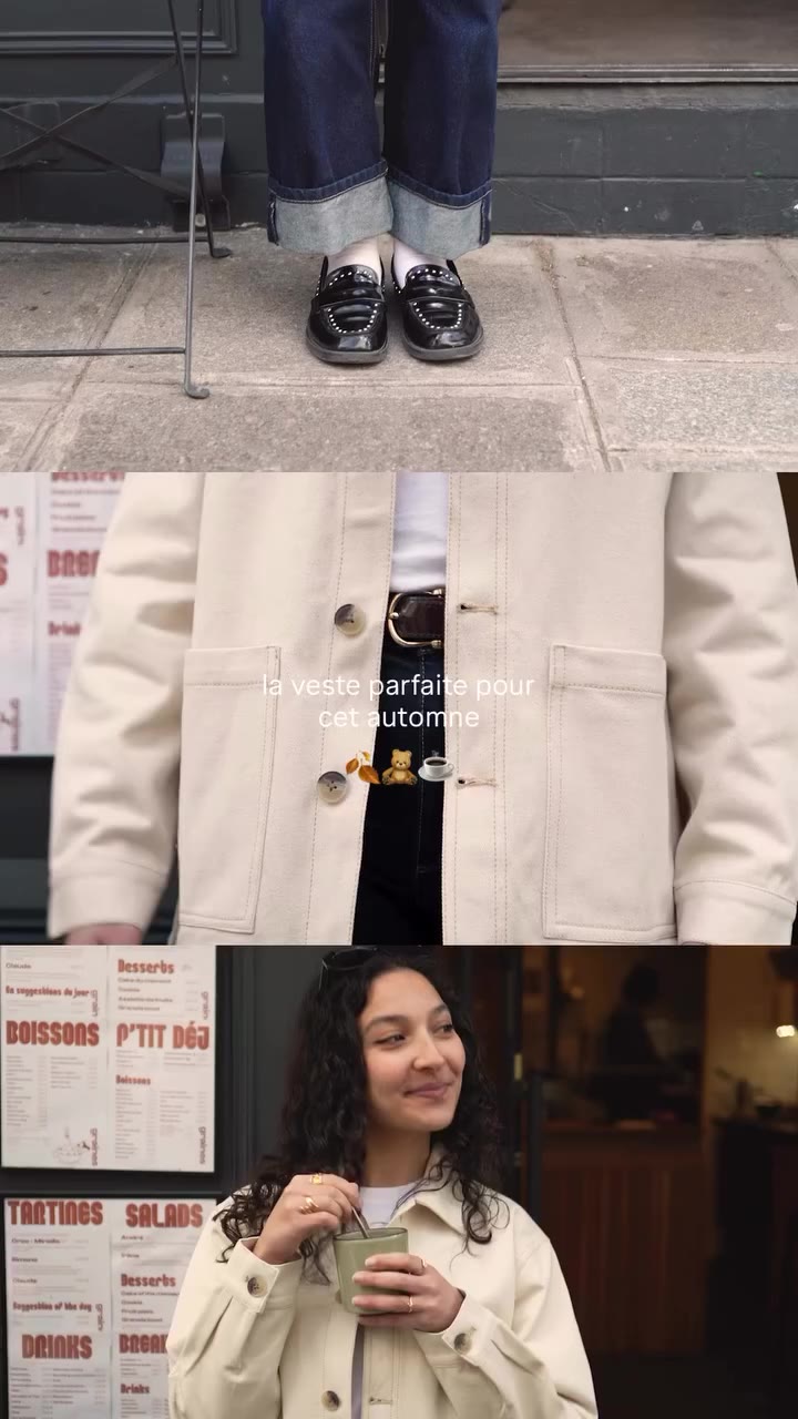 La veste qu’on aime enfiler le matin 🤎 Parce qu’elle va avec tout, tout…