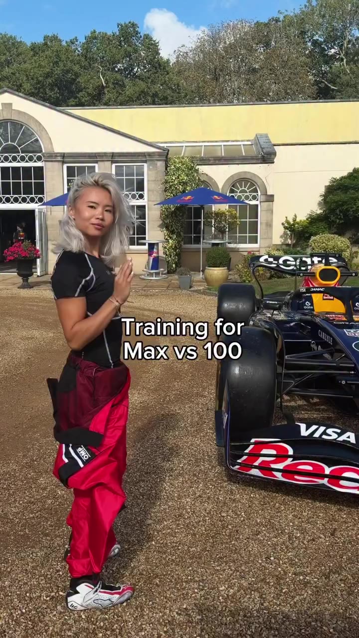 @maxverstappen1 has no chance today - has he seen my jump height? 🤣