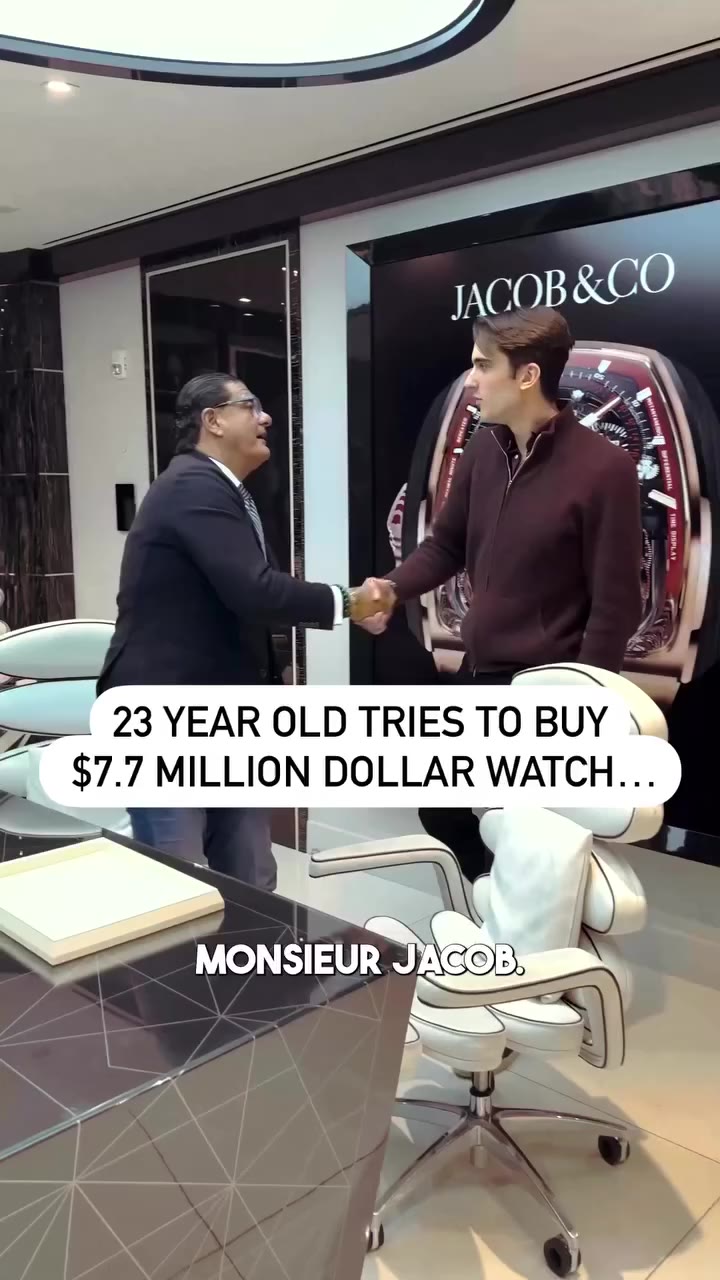 23 year old tries to buy $7.7 million dollar watch..