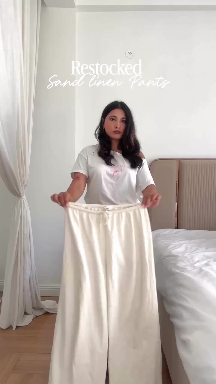 The most requested restock of the year is here. Our sand linen pants are the…