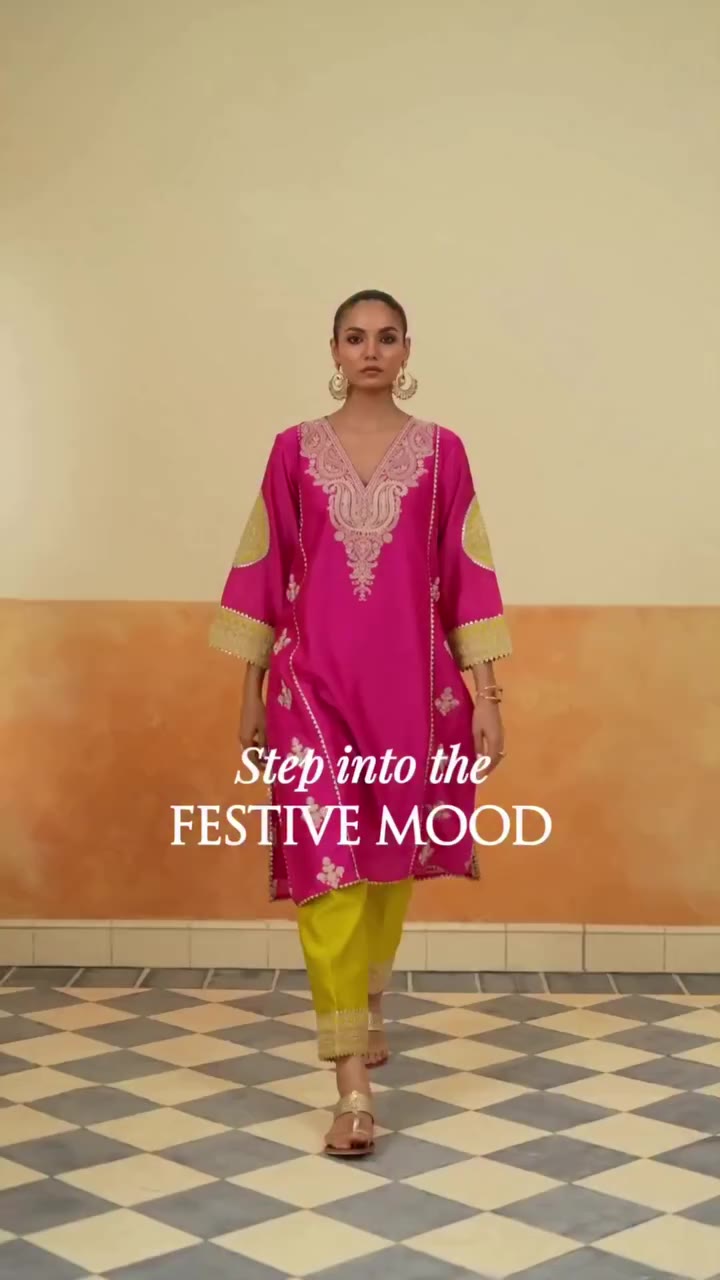 Step into the festive mood. ✨ Vivid pink, beautiful craftsmanship and a…