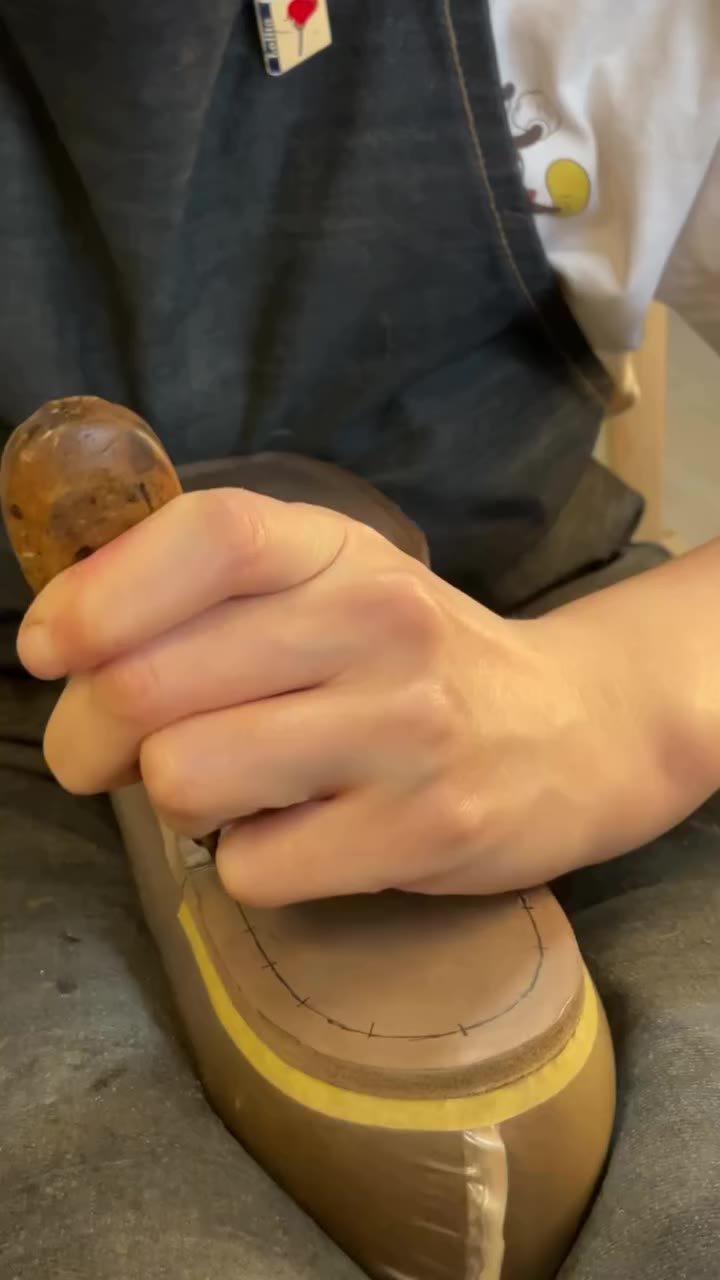 Closing the channel. #bespokeshoes #bespoke #shoemaker #shoemaking #handmade
