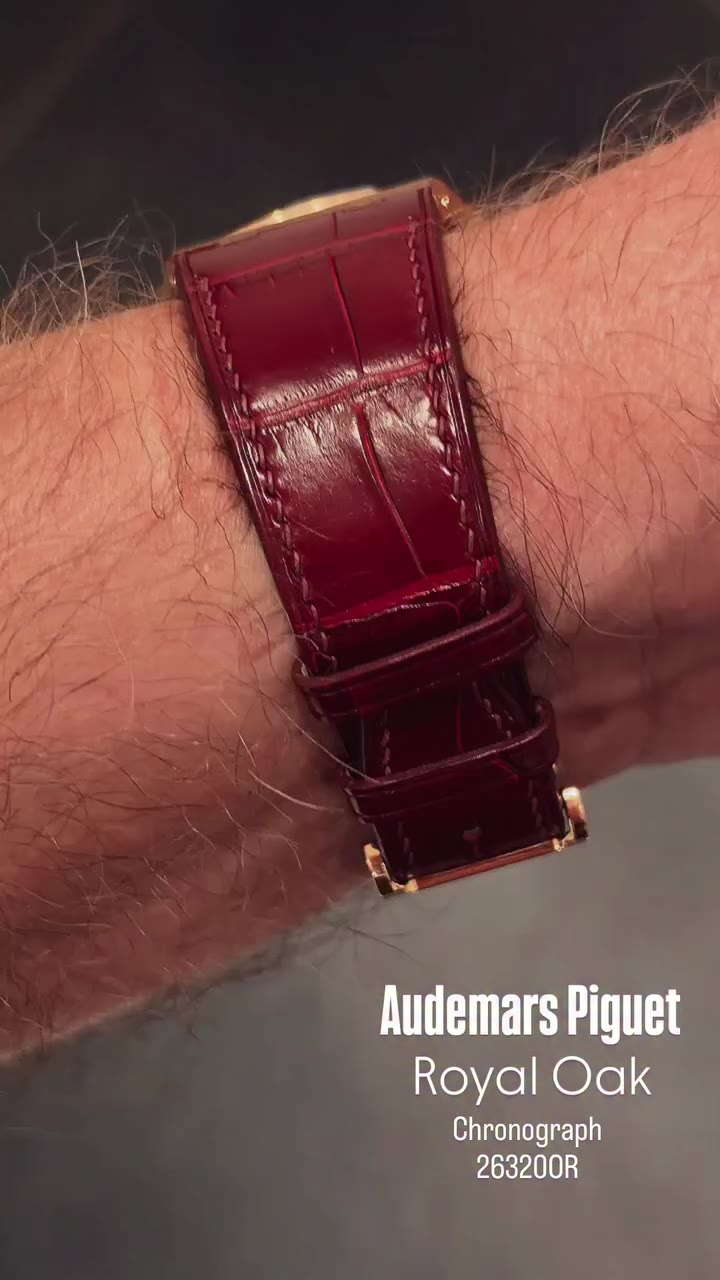 Sound on. • Audemars Piguet Royal Oak Chronograph 26320OR rose gold with…