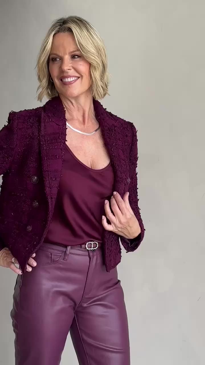 Tweed is one of the easiest ways to make an outfit feel like fall without…