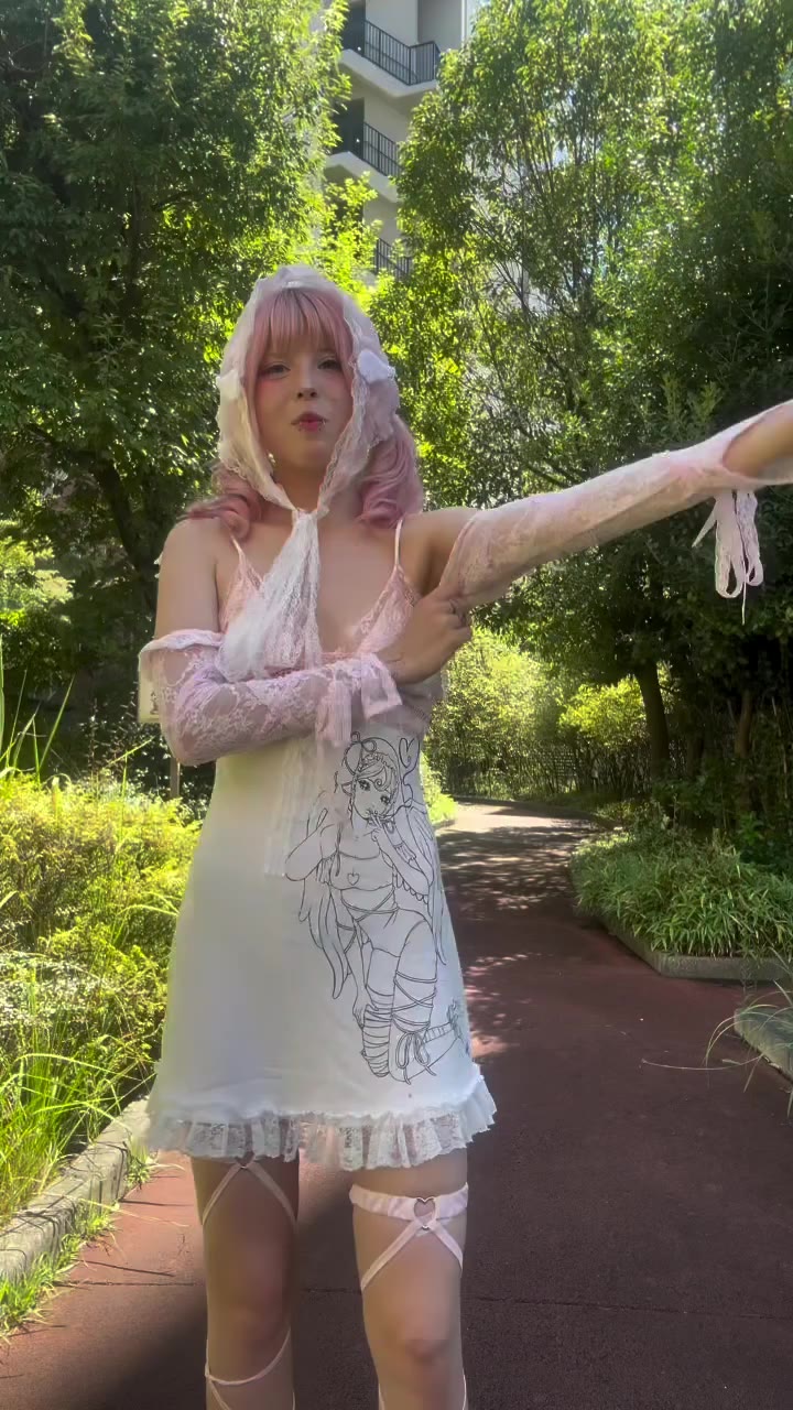 love making the day more whimsical by dancing in cute clothes in nature…