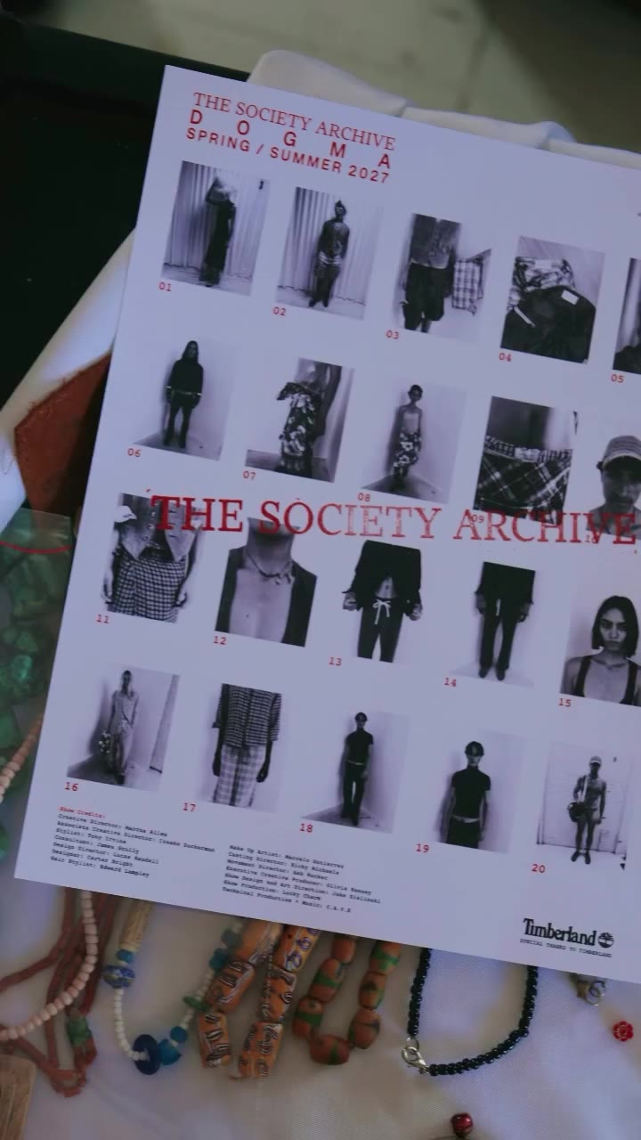 Backstage @thesocietyarchive Collection “DOGMA” Spring / Summer 2027 🎥…