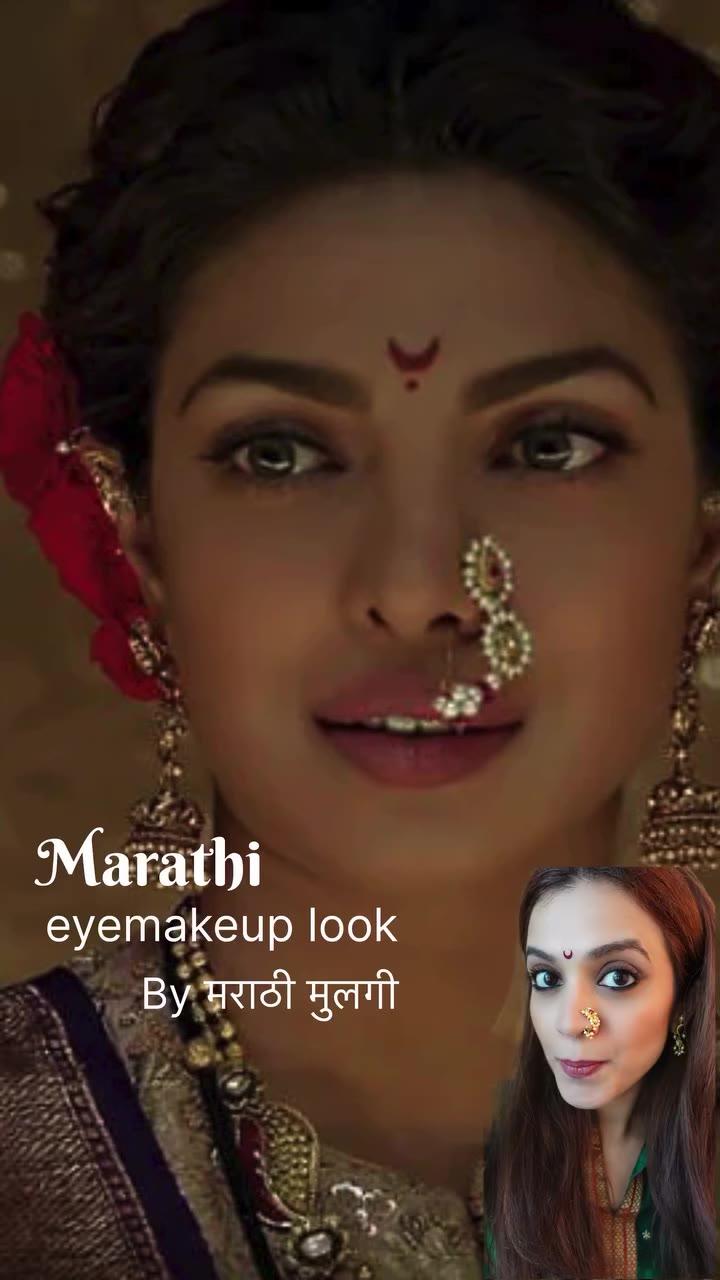 Marathi eyemakeup look with just 3 products . Marathi eyemakeup look…