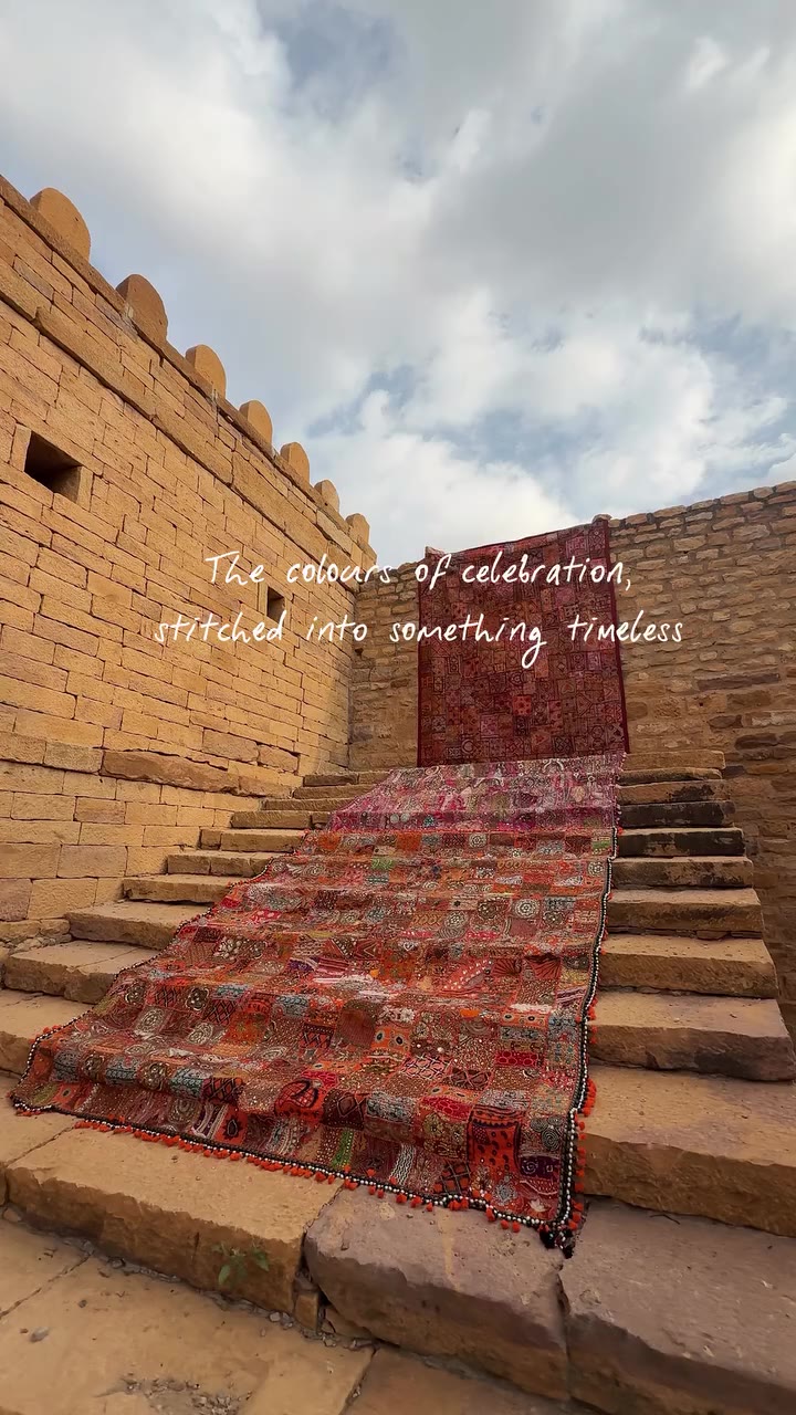 SHAADI — A Patchwork of Memories. ✨ Born from the colours, textures…