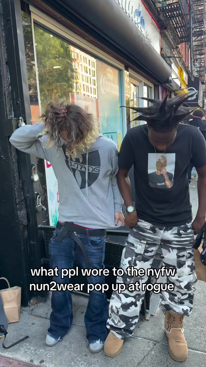 fits from @nun2wear pop up at rogue outlet for nyfw 📹💫