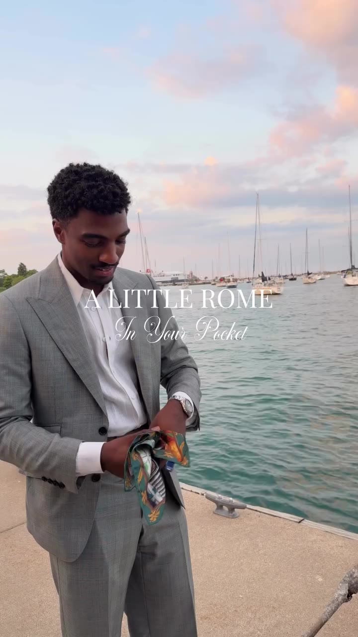 A little Breakfast in Rome, wherever you are. @mrderrickbrownie wearing our…