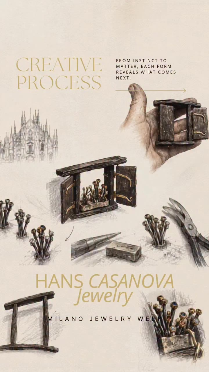 ✨ CREATIVE PROCESS | HANS CASANOVA JEWELRY What happens when creation begins…