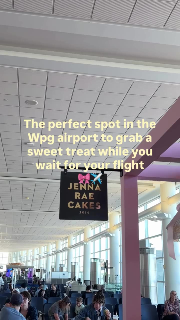 The prefect spot in the Wpg airport to get a sweet treat while you wait for…