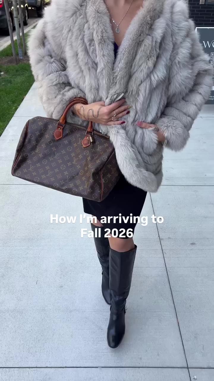 Vintage fur and designer purses yes please - So many of both in store right…