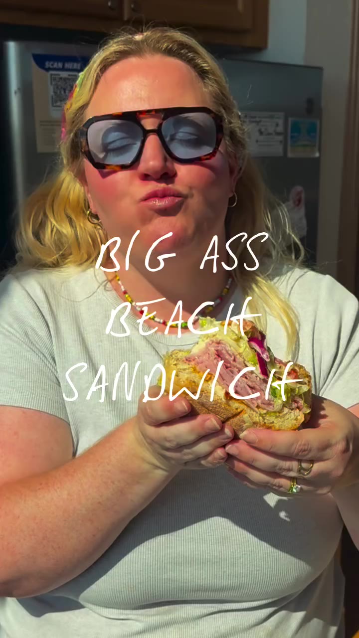 annual beach sandwich ⛱️ best way to retain friendships is to make a big ass…