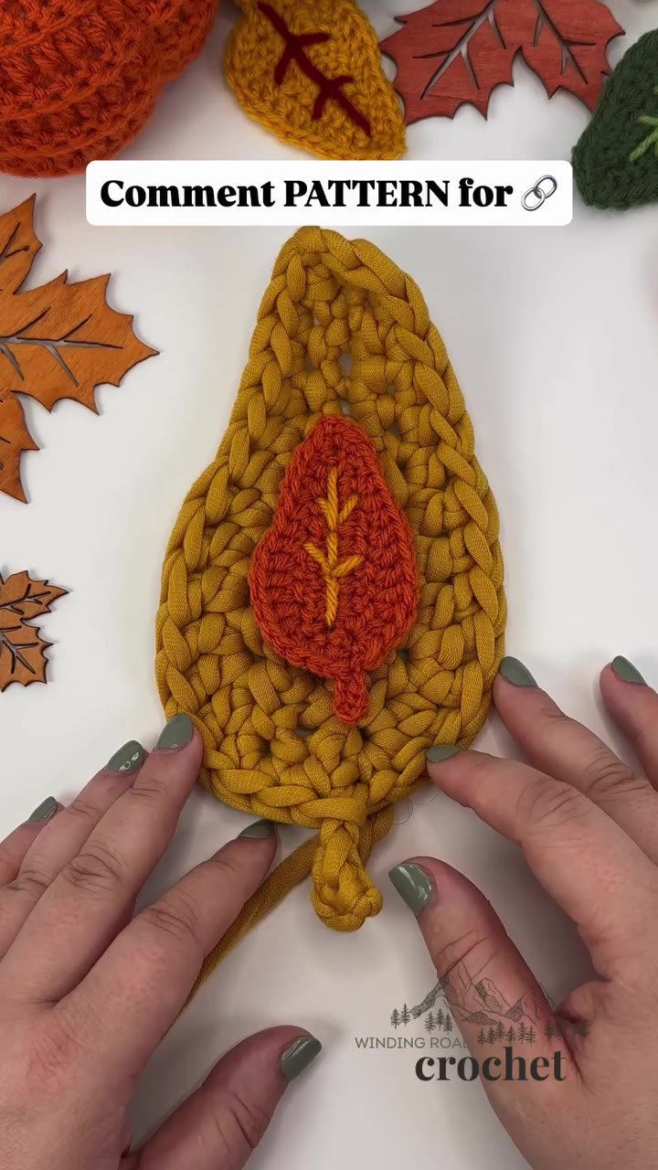 Crochet a little piece of fall! 🧶 Comment PATTERN for link! These simple…