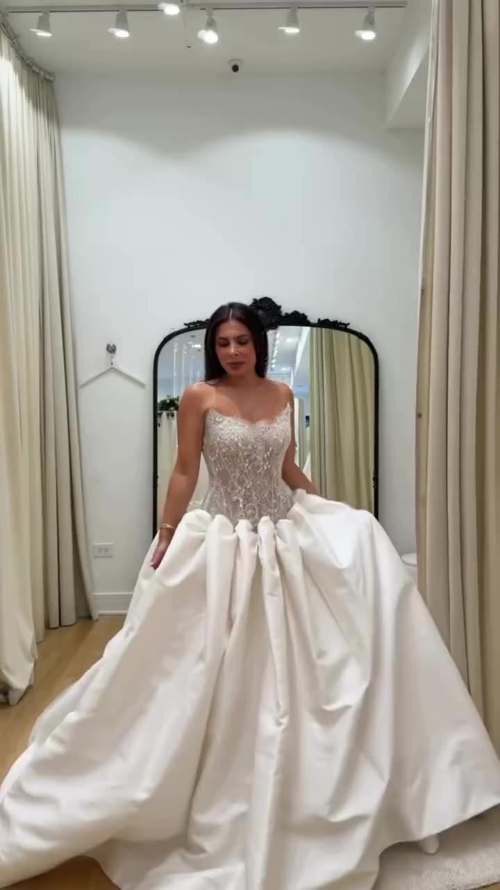Drop waist gowns are trending, here’s one of our current favorites! ✨…