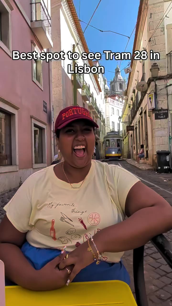 In my opinion the best place to see Tram 28 in Lisbon is while having brunch…