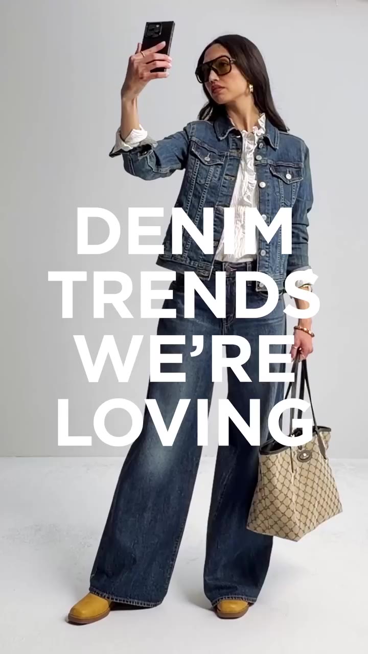 The jeans every fall layer wants to meet: barrel and wide leg. 👖