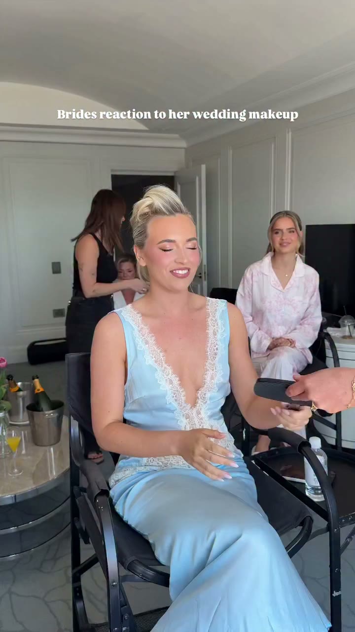 Oh my gosh ✨ My gorgeous bride Ruby having all the feels when seeing her…