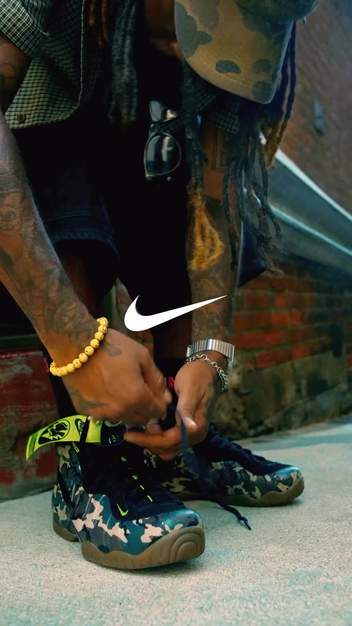 The Nike Air Foamposite ‘Green Camo’ will be available at UNHEARDOF this…