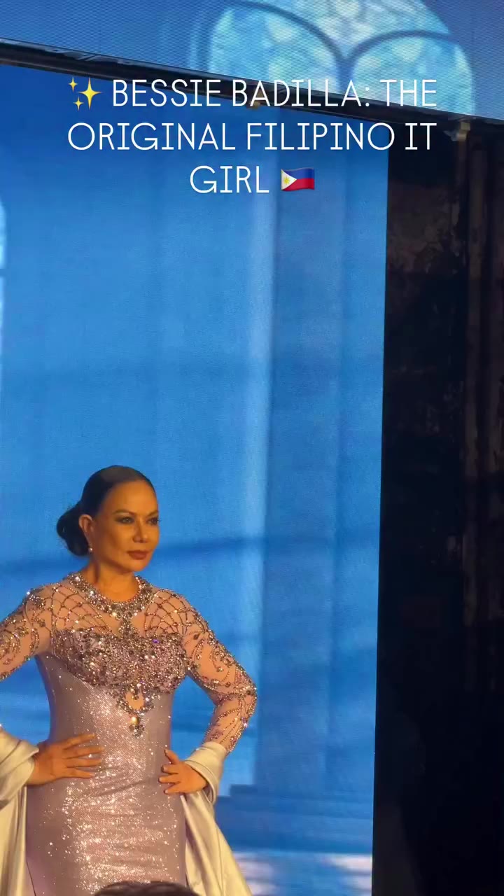 Still serving looks✨🇵🇭 Filipino fashion icon Bessie Badilla graced New York…
