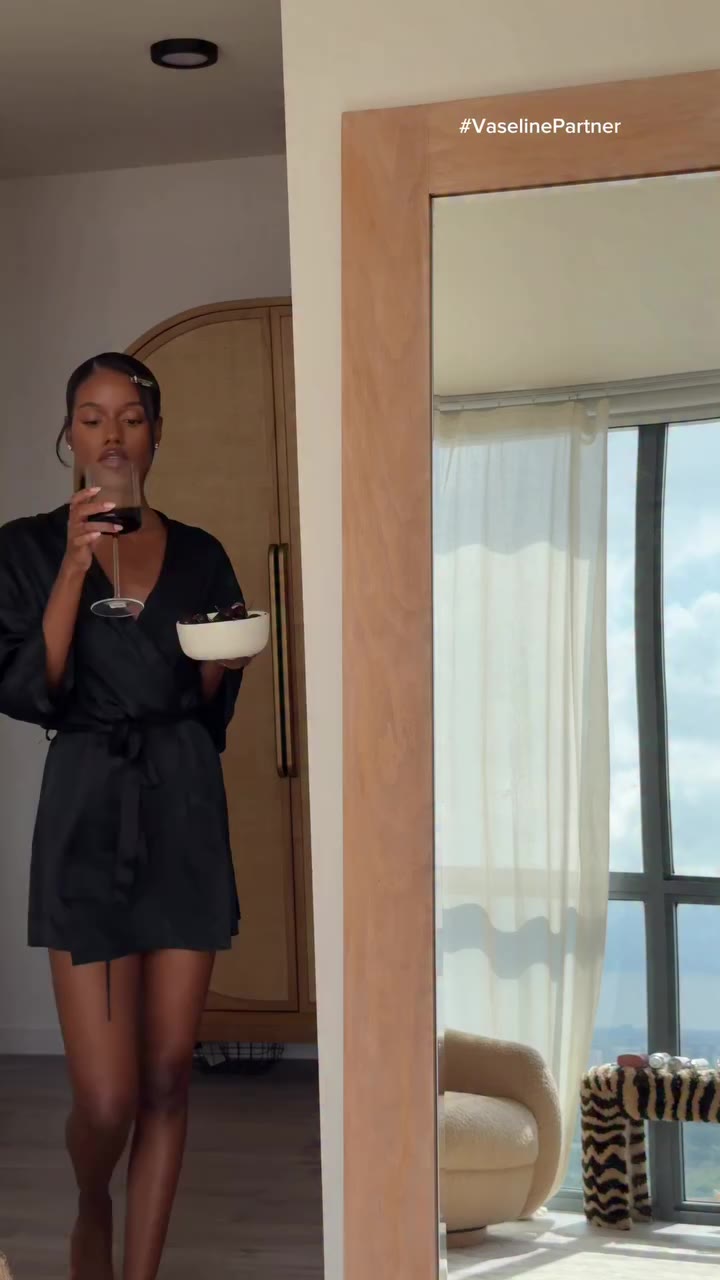 Getting ready > going out @vaselinebrand​ Shop the Vaseline cherry aura body…