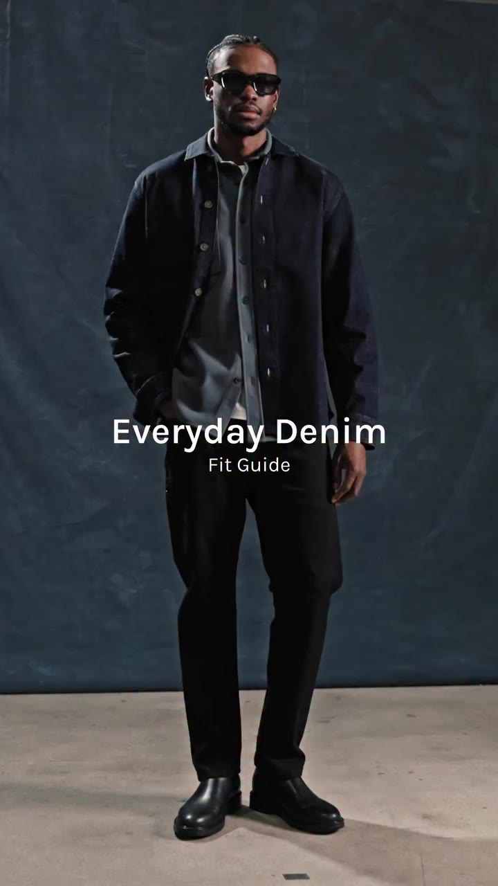 One denim collection, two distinct fits. Our fit guide compares slim and…