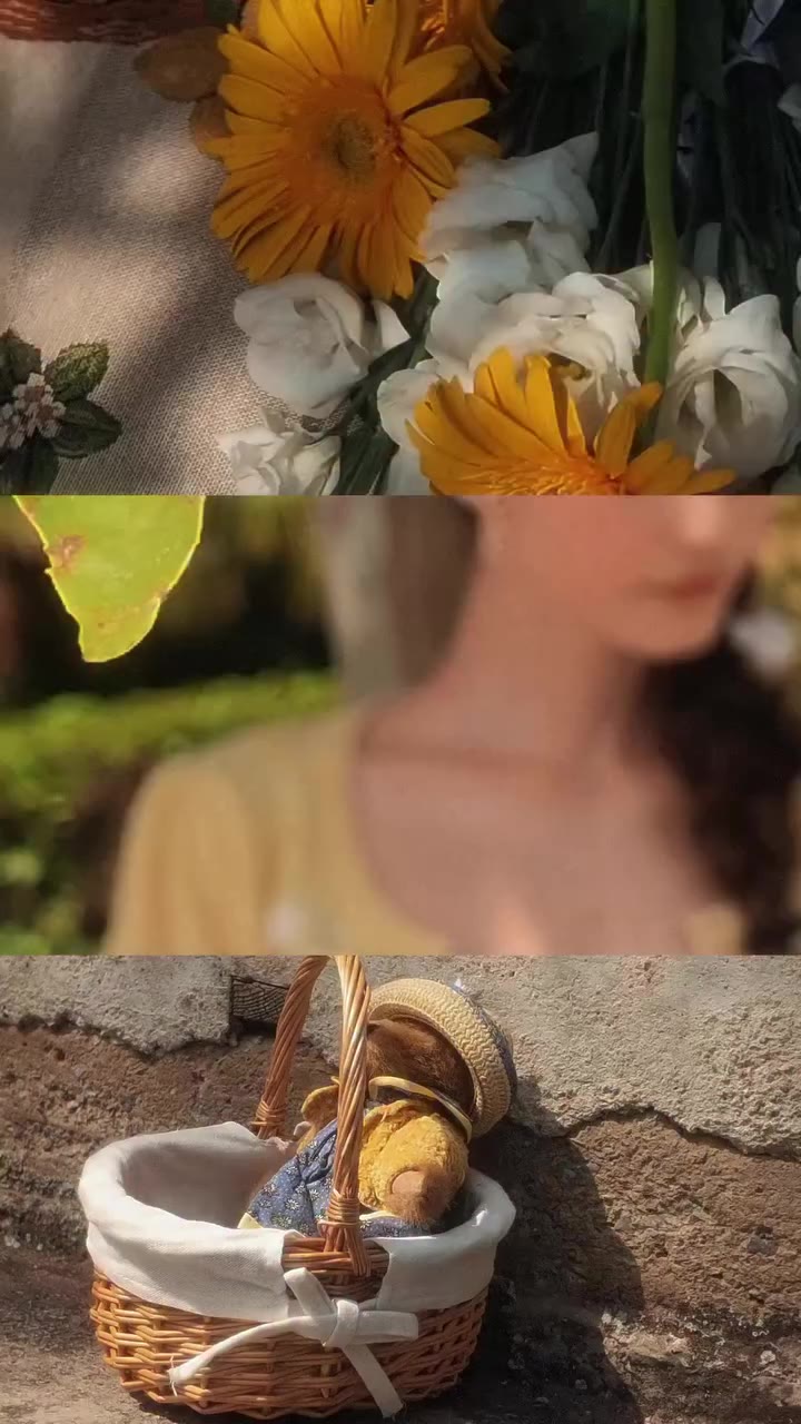 She followed the daisies. They followed the sun. 🌼☀️ Beyond the garden gate…