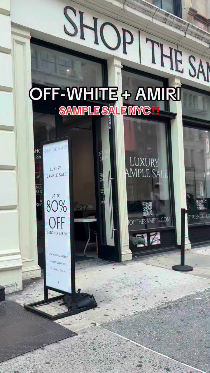 Come with me to the Off-White + AMIRI Sample Sale happening in NYC this week!…