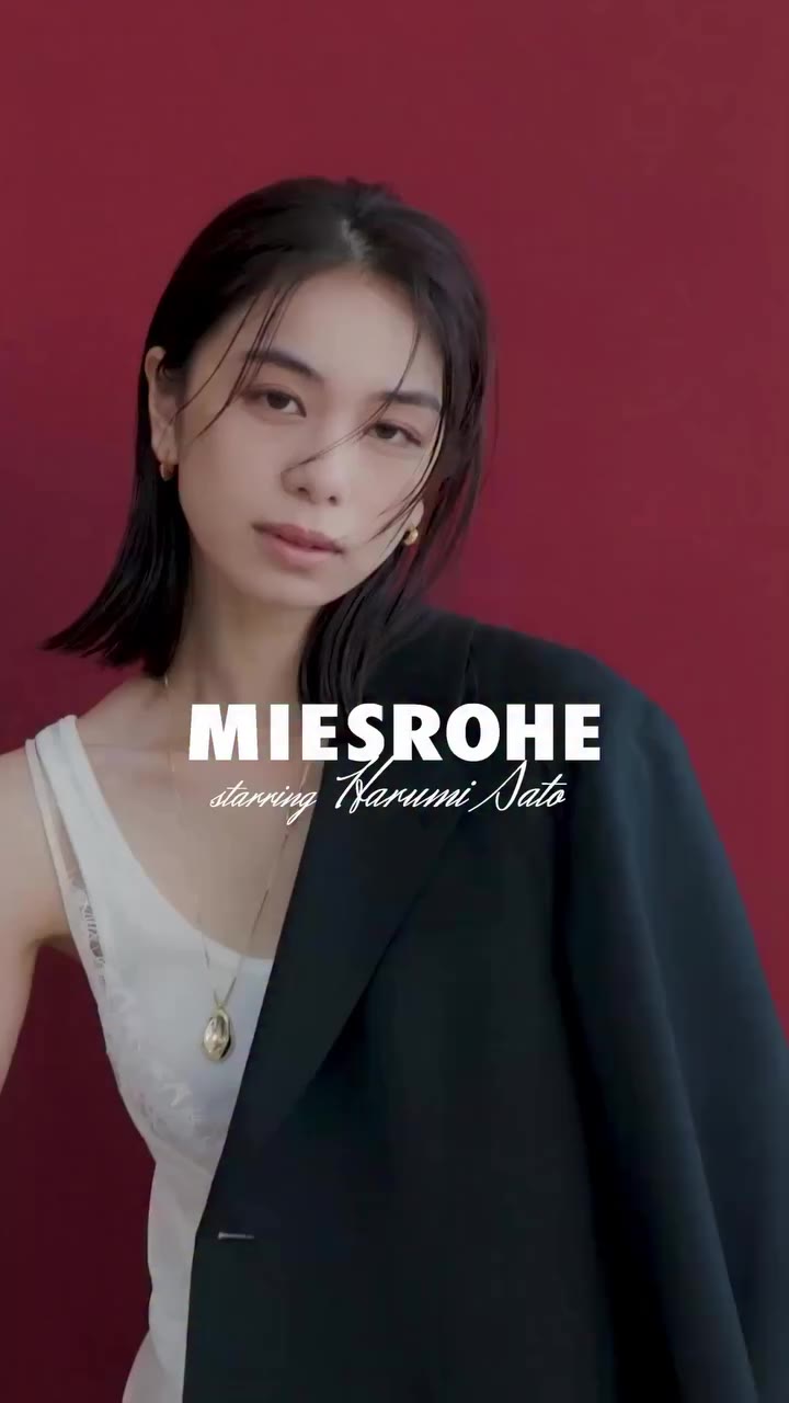 MIESROHE starring Harumi Sato @sato_harumi__official "STUDY OF TONE" INTO…