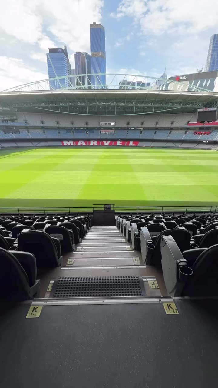 🏟️ Behind the scenes at @marvelstadium.au 🏉 We’ve been to Marvel Stadium…