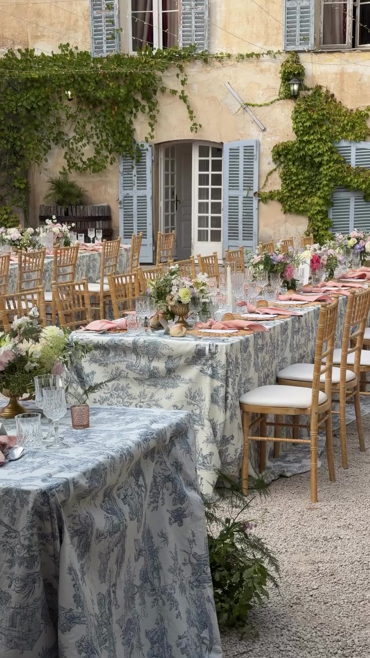 Aoife & Ben’s fairytale dinner reception somewhere in the French countryside…