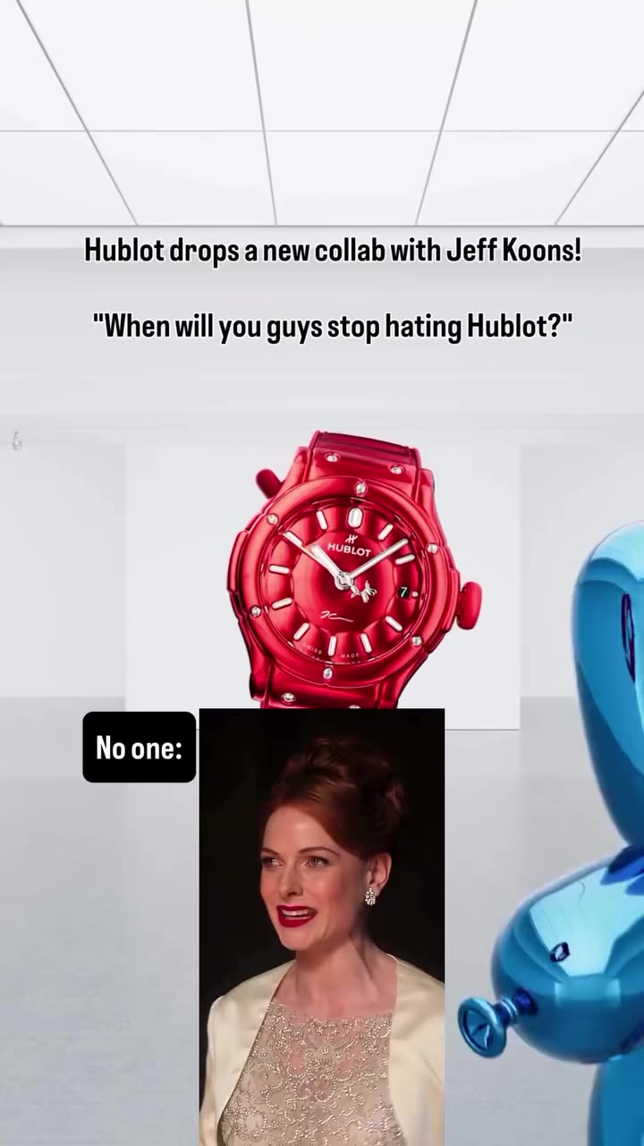 TBH I love this collab!! Funky, different, catchy….🔥🔥 #hublot #jeffkoons…