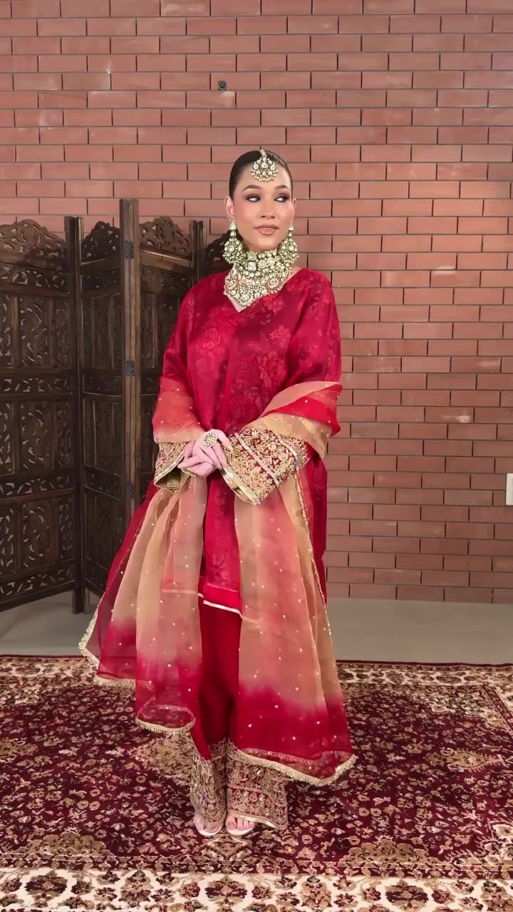 Desi nazakat, all wrapped in a red that speaks for itself. ❤️✨ From the…