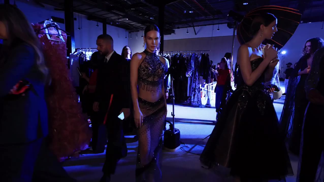 #Backstage wearing this beautiful creation by incredible talanted @eddy_nemri…